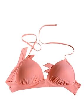 Aerie String Push Up Bikini Top Large Peachy Costal Vacation Resortwear NWT